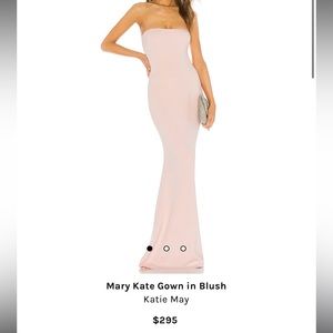 KATIE MAY “Mary Kate Gown in Blush”